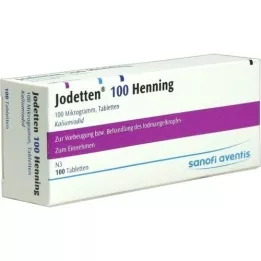 JODETTEN 100 pastillas Henning, 100 unidades