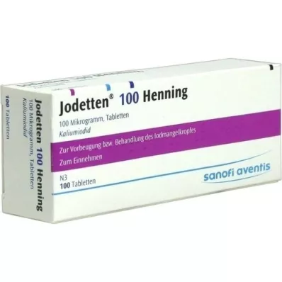 JODETTEN 100 pastillas Henning, 100 unidades