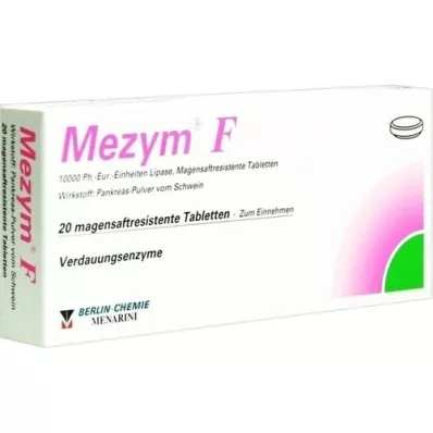 MEZYM F comprimidos con cubierta entérica, 20 uds