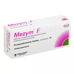 MEZYM F comprimidos con cubierta entérica, 50 uds