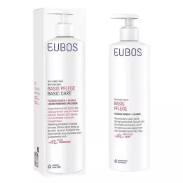 EUBOS FLÜSSIG rojo con fragancia fresca y dosificador, 400 ml