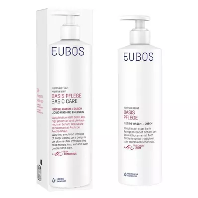 EUBOS FLÜSSIG rojo con fragancia fresca y dosificador, 400 ml EUBOS FLÜSSIG rojo con fragancia fresca y dosificador, 400 ml