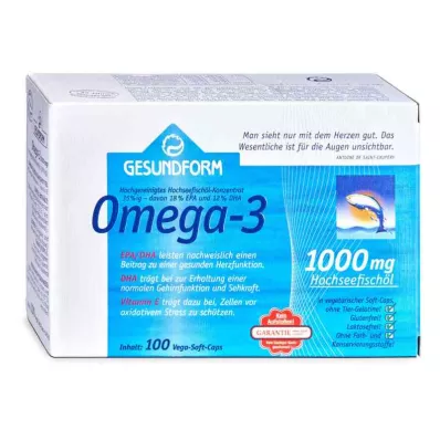 Forma saludable Omega-3 1.000 mg Vega Cápsulas blandas (100 piezas)