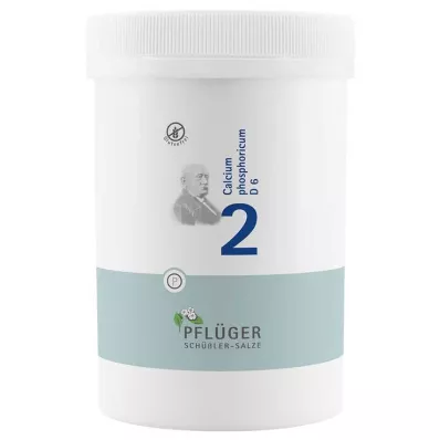 Bioquímica Pflueger 2 Calcio fosforicum D 6 tabletas, 4000 piezas