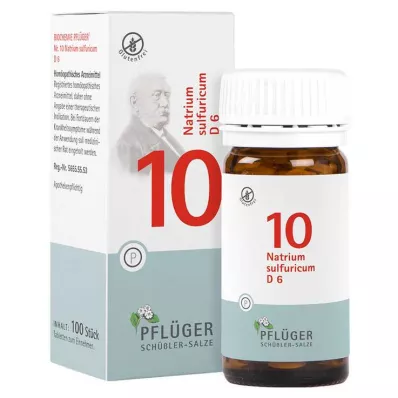 Bioquímica Pflueger 10 Natrum sulfuricum D 6 tabletas, 100 st