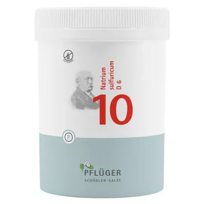 Bioquímica Pflueger 10 Natrum sulfuricum D 6 tabletas, 1000 st