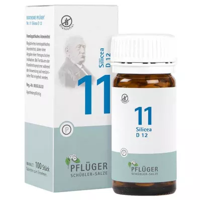 BIOCHEMIE Pflüger 11 Silicea D 12 Comprimidos, 100 uds
