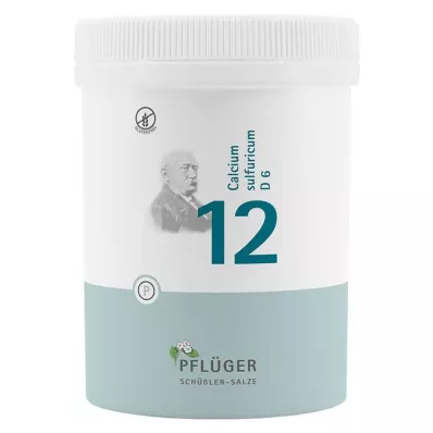 Bioquímica Pflueger 12 Calcio sulfuricum D 6 tabletas, 1000 st