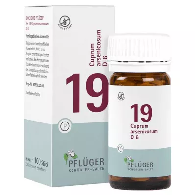 Bioquímica Pflueger 19 Cuprum arsenicosum D 6 tabletas, 100 st