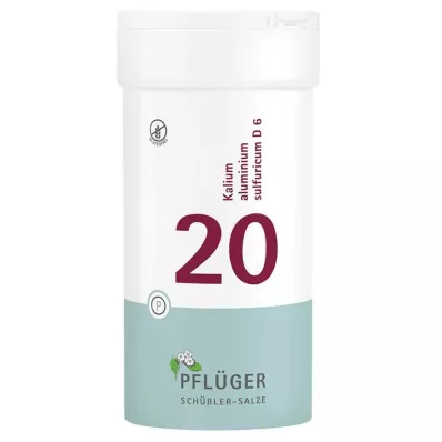 Bioquímica Pflueger 20 Potasio Aluminio Sulfuricum D 6 tabletas, 400 ST