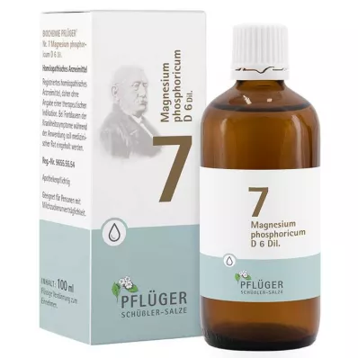 Bioquímica Pflueger 7 Magnesio fosforicum D 6 gotas, 100 ml