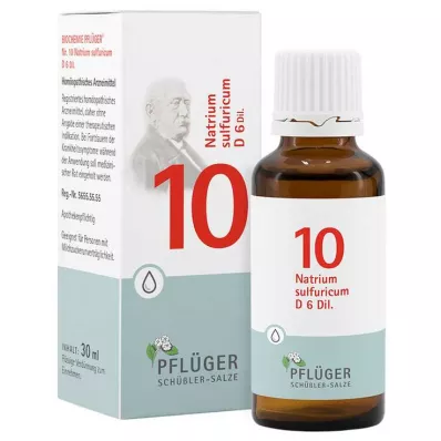 Bioquímica Pflueger 10 Natrum sulfuricum D 6 gotas, 30 ml