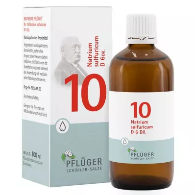 Bioquímica Pflueger 10 Natrum sulfuricum D 6 gotas, 100 ml