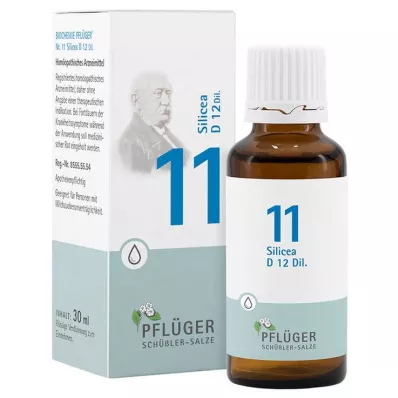 BIOCHEMIE Ploughmans 11 Silicea D 12 gotas, 30 ml