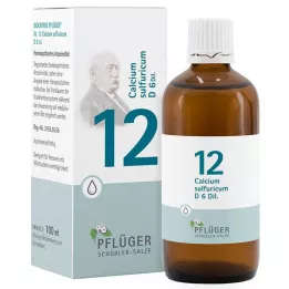 BIOCHEMIE Remedio del labrador 12 Calcium sulphuricum D 6 goteo, 100 ml