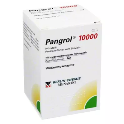PANGROL 10.000 cápsulas duras con recubrimiento entérico, 100 unidades PANGROL 10.000 cápsulas duras con recubrimiento entérico, 100 unidades