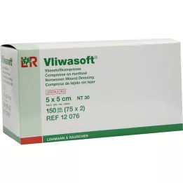 VLIWASOFT Compresas de vellón 5x5 cm estériles 4l., 150 uds