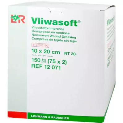 VLIWASOFT Compresas de vellón 10x20 cm estériles 4l., 150 uds