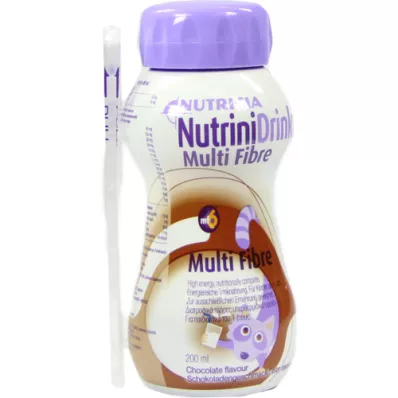 NUTRINIDRINK MultiFibre sabor chocolate, 200 ml