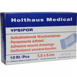 WUNDVERBAND Ypsipor estéril 5x7,2 cm, 10 uds