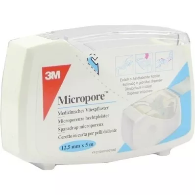 MICROPORE Yeso no tejido 1,25 cm x 5 m con abr.1530NP-0SD, 1 ud