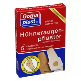 GOTHAPLAST Esparadrapo de maíz Cornmed 2x6 cm, 5 uds