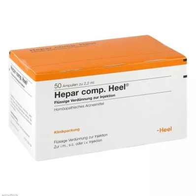 HEPAR COMP.Ampollas de talón, 50 uds