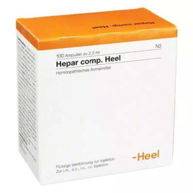 HEPAR COMP.Ampollas de talón, 100 uds