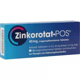 ZINKOROTAT POS comprimidos con cubierta entérica, 20 unidades