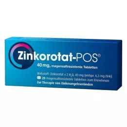 ZINKOROTAT POS comprimidos con cubierta entérica, 20 unidades