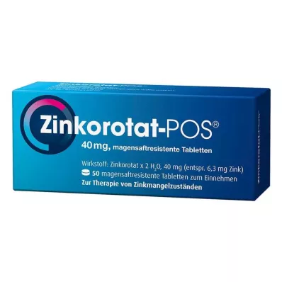 ZINKOROTAT POS comprimidos con cubierta entérica, 50 unidades ZINKOROTAT POS comprimidos con cubierta entérica, 50 unidades