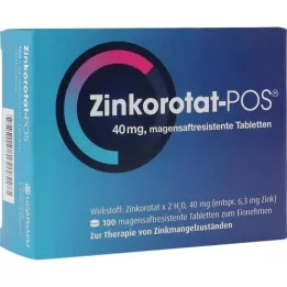 ZINKOROTAT POS comprimidos con cubierta entérica, 100 unidades