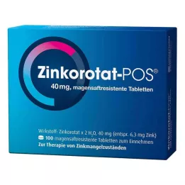 ZINKOROTAT POS comprimidos con cubierta entérica, 100 unidades