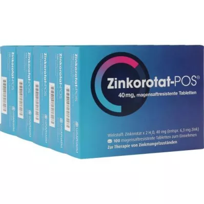 ZINKOROTAT POS comprimidos con recubrimiento entérico, 500 unidades