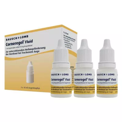CORNEREGEL Gotas oculares fluidas, 3X10 ml