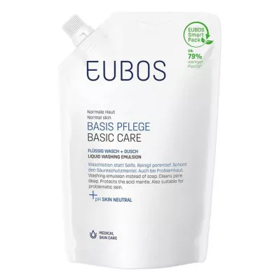 EUBOS FLÜSSIG sobre azul sin perfume, 400 ml