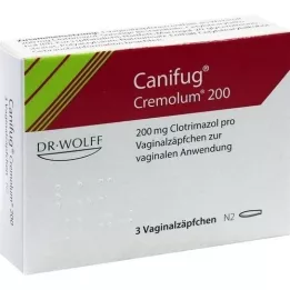 CANIFUG Cremolum 200 supositorios vaginales, 3 uds