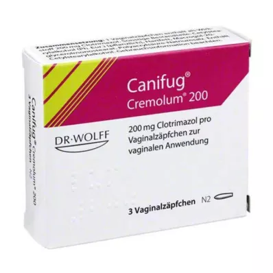 Canifug Cremolum 200 supositorios vaginales, 3 piezas