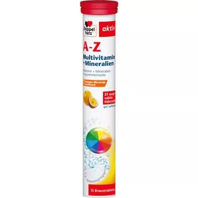 DOPPELHERZ A-Z Multivitaminas+Minerales Comprimidos efervescentes, 15 uds