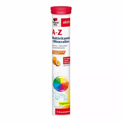 DOPPELHERZ A-Z Multivitaminas+Minerales Comprimidos efervescentes, 15 uds