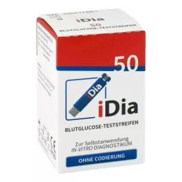 IDIA IME-DC Tiras reactivas de glucosa en sangre, 50 unidades