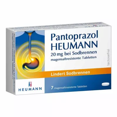 Pantoprazol HEUMANN 20 mg para la acidez de estómago, 7 piezas Pantoprazol HEUMANN 20 mg para la acidez de estómago, 7 piezas