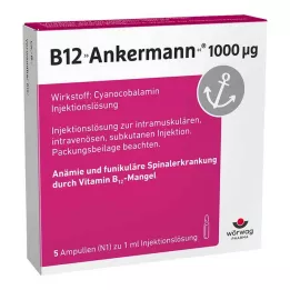 B12 ANKERMANN 1.000 μg Ampollas, 5X1 ml