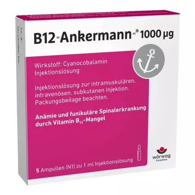 B12 ANKERMANN 1.000 μg Ampollas, 5X1 ml