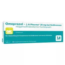 [1a Pharma 20 mg para la acidez estomacal HKM, 14 uds