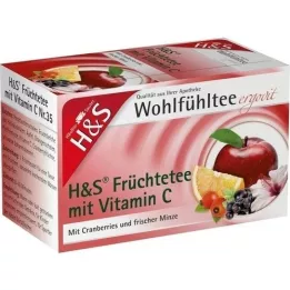 H&amp;S Frutas con vitamina C sobre filtro, 20X2,7 g