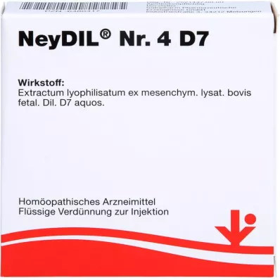 NEYDIL No.4 D 7 Ampollas, 5X2 ml