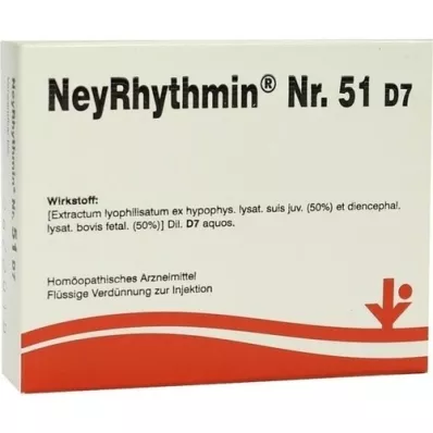NEYRHYTHMIN No.51 D 7 Ampollas, 5X2 ml