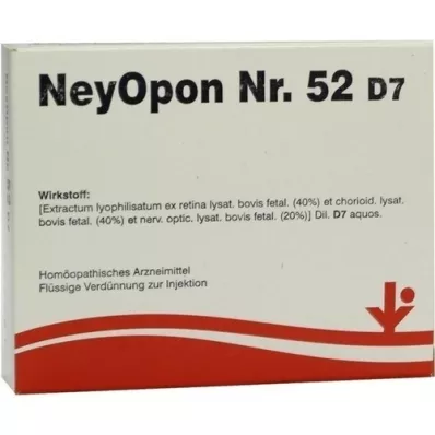 NEYOPON No.52 D 7 Ampollas, 5X2 ml