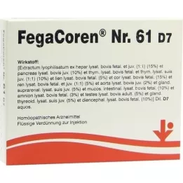 FEGACOREN No.61 D 7 Ampollas, 5X2 ml